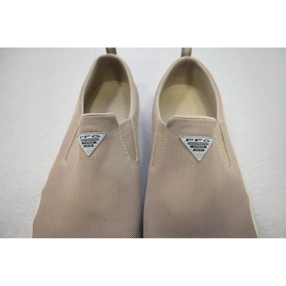 Columbia PFG Bahama Vent Slip On Mens 11.5 Tan Good YM0746-271‎ Boat Shoes